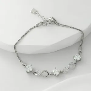 0.5CT Moissanite Heart Bracelet Set - Stylish Casual Gift