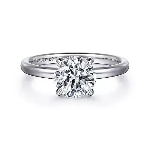 14K 0.13ct-Diamond 2.99CZ Semi-Mount