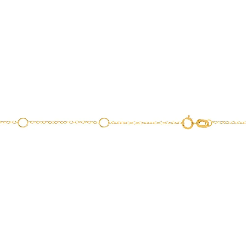 14K Gold 1.3mm Double Extendable Piatto Chain