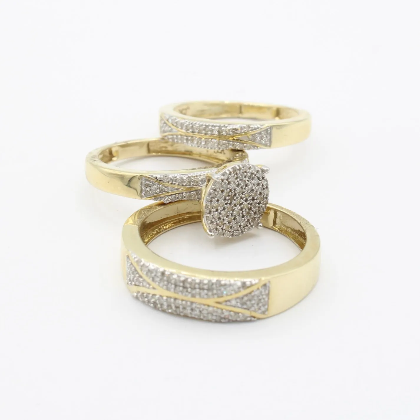 14k Trio Set Diamond 💎 Rings JTJ™
