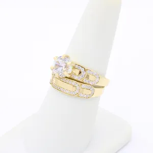 14k Wedding Duo CZ Set for Women JTJ™