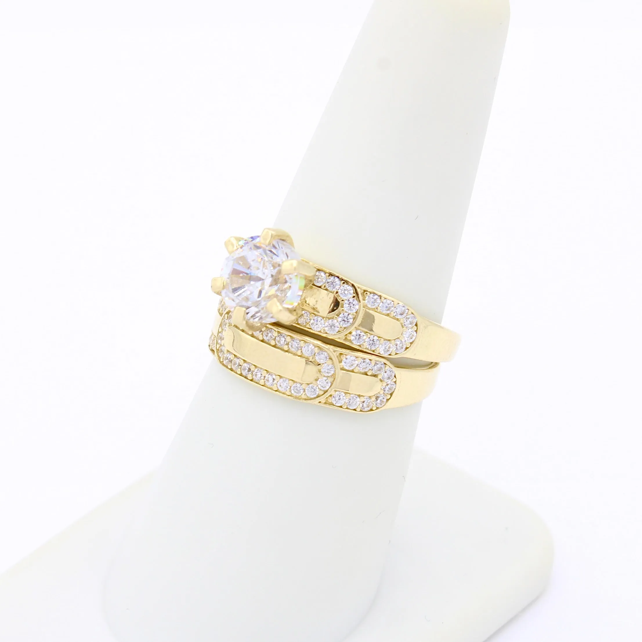 14k Wedding Duo CZ Set for Women JTJ™