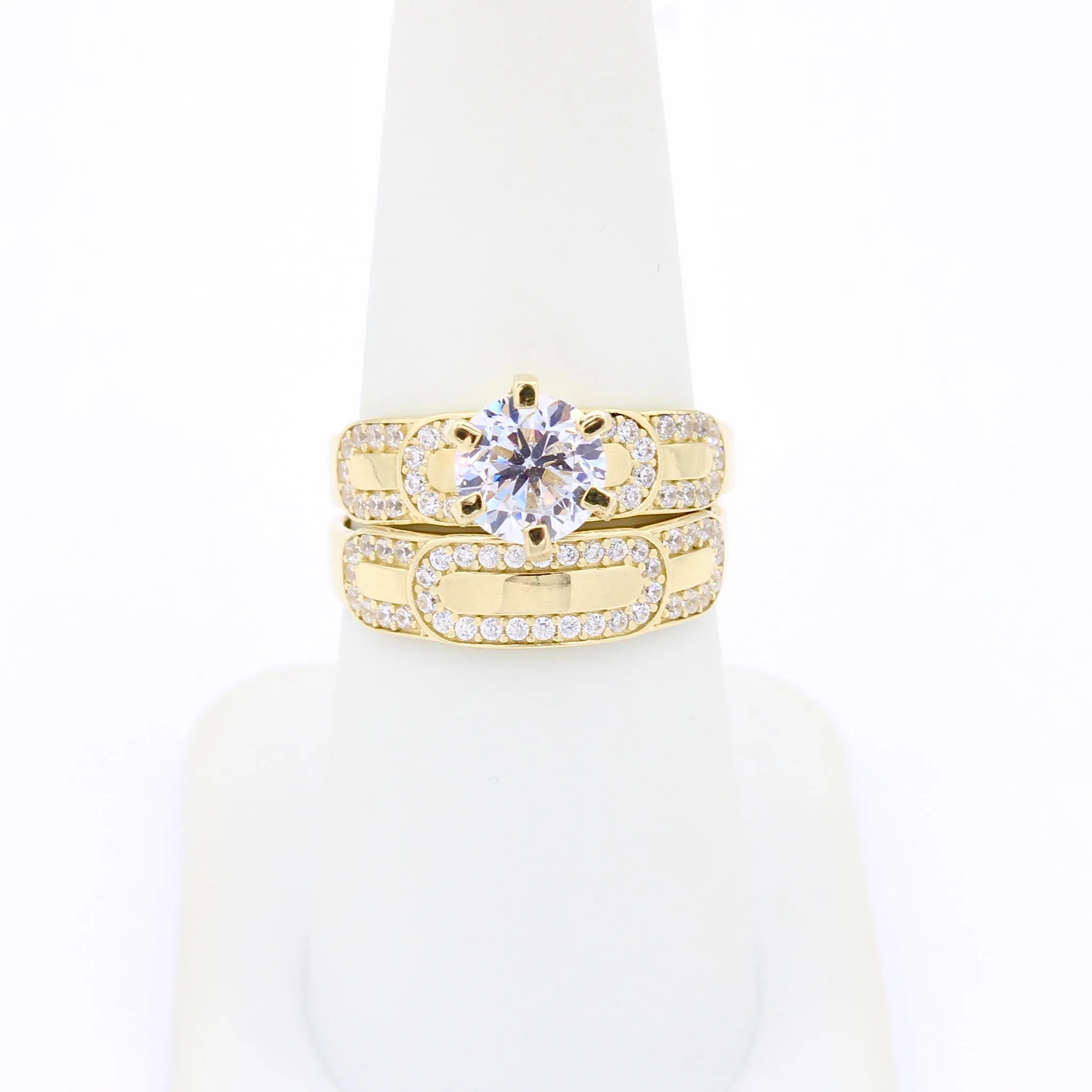 14k Wedding Duo CZ Set for Women JTJ™