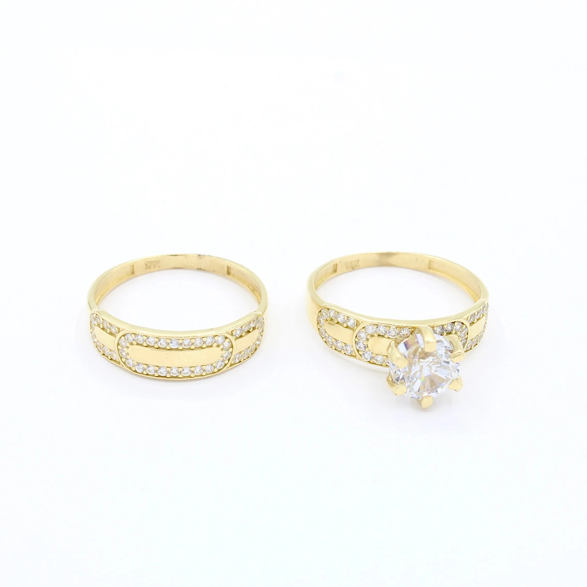 14k Wedding Duo CZ Set for Women JTJ™