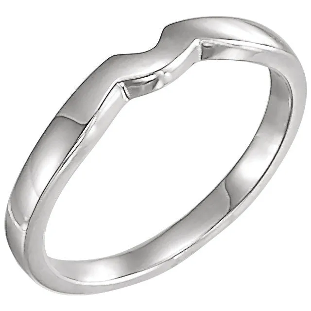 14k White Gold #3 Band for Tulipset® Ring, Size 6
