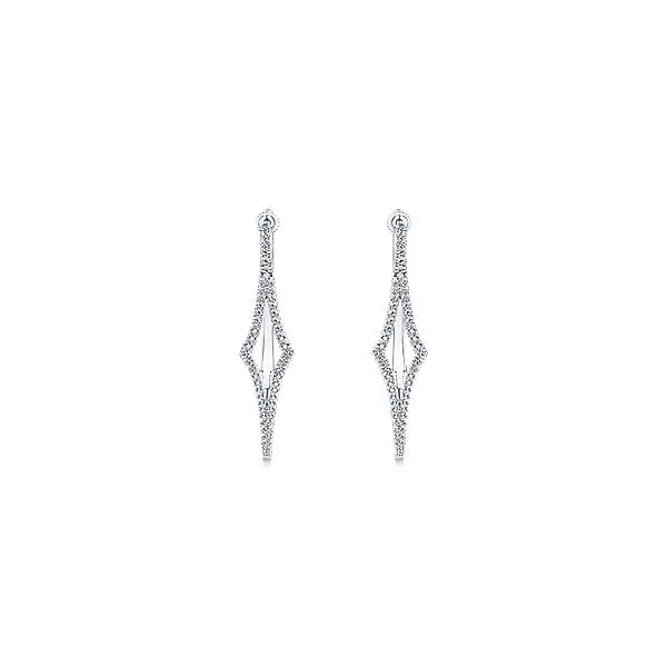 14k White Gold Hoops Classic Hoop