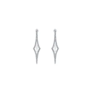 14k White Gold Hoops Classic Hoop