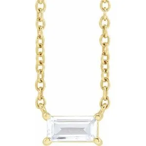 14K Yellow 1/3 CT Lab-Grown Diamond 16-18" Necklace