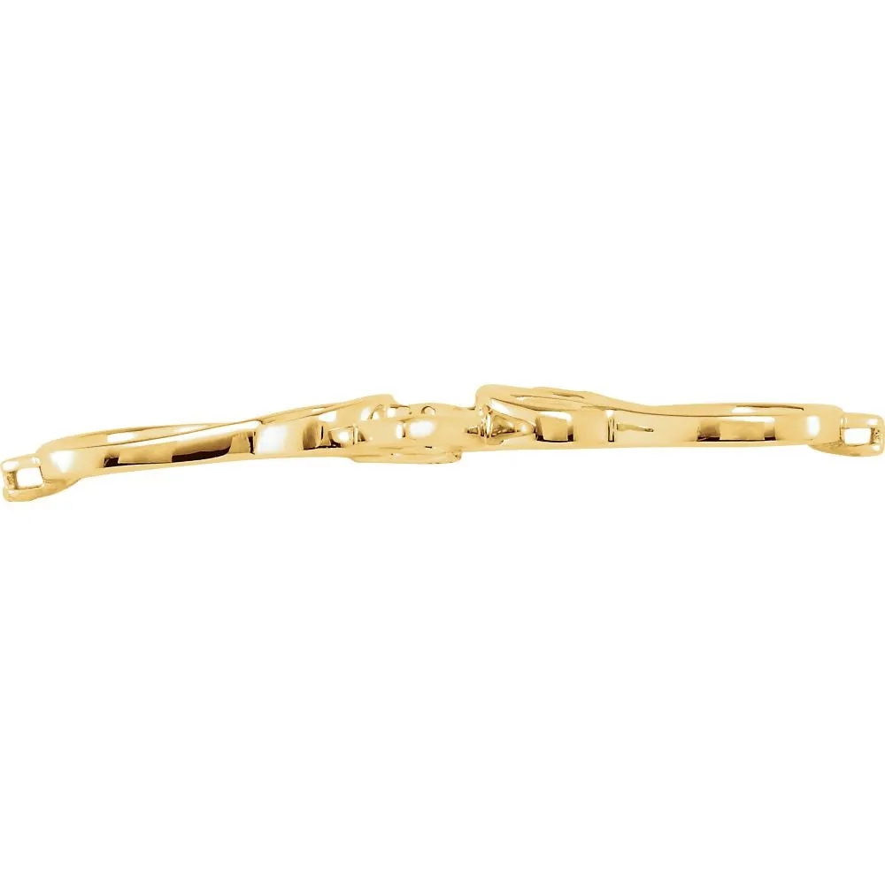 14k Yellow Gold Bracelet Center