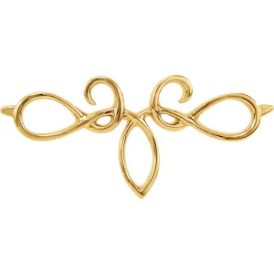 14k Yellow Gold Bracelet Center
