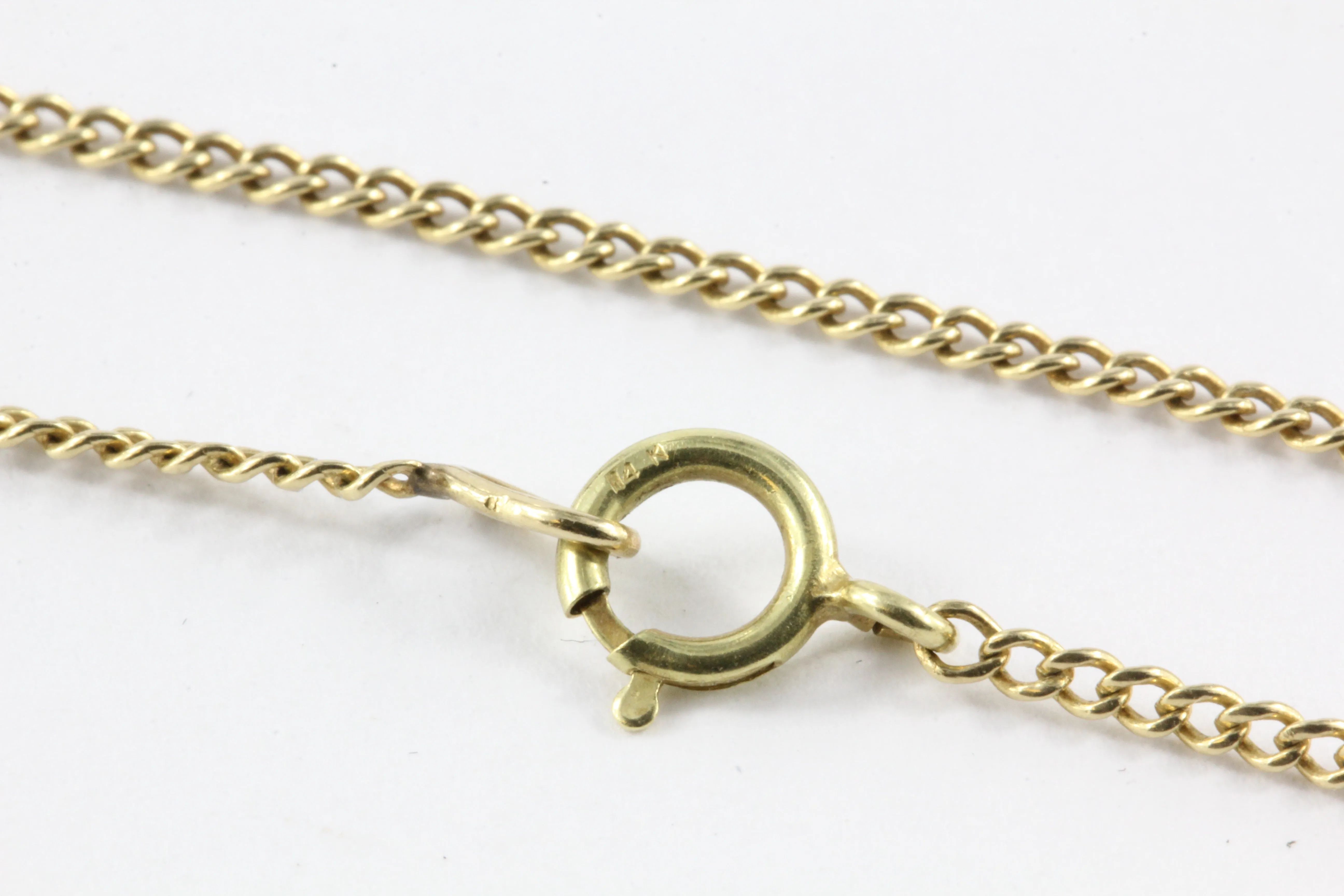 14K Yellow Gold Diamonds by the Yard Chain Necklace 25"