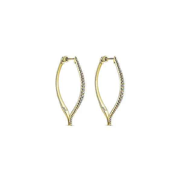 14k Yellow Gold Hoops Classic Hoop