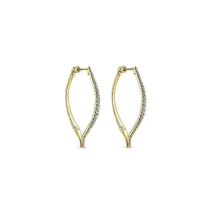 14k Yellow Gold Hoops Classic Hoop