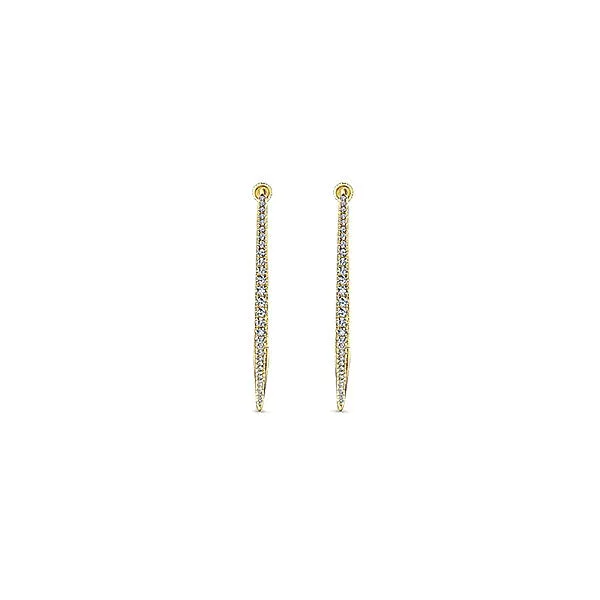 14k Yellow Gold Hoops Classic Hoop