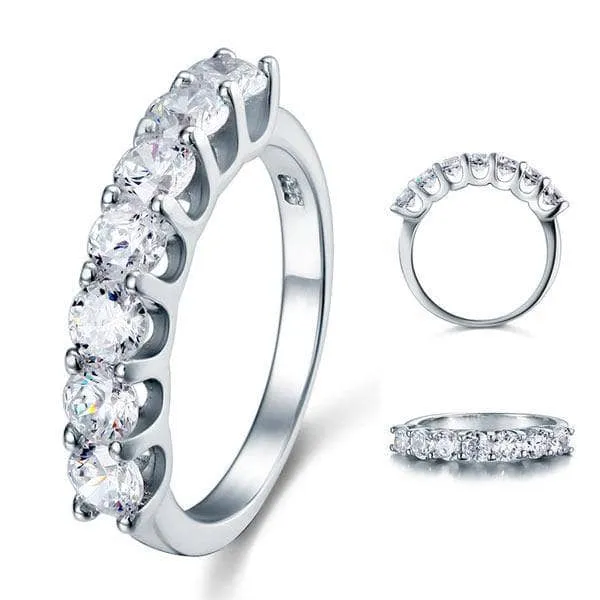 1.75 Carat Seven Stone Wedding Ring Jewelry