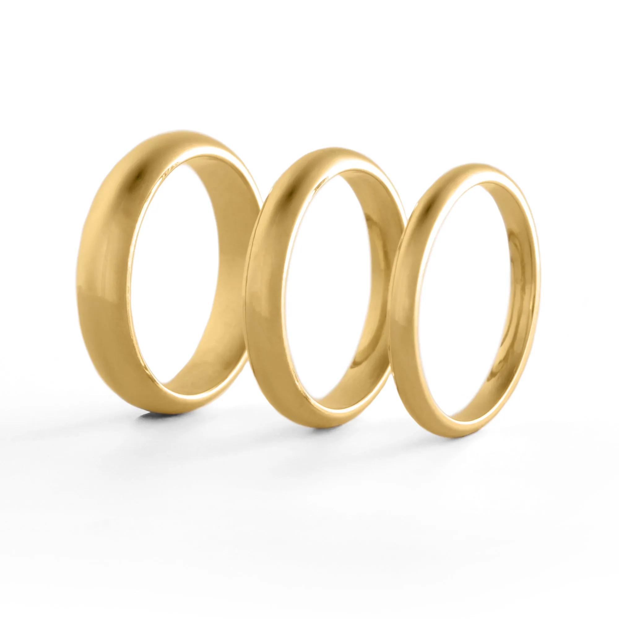 18K Gold 4mm Comfort Fit Wedding Ring