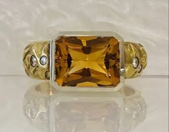 18k Jane Bohan Citrine Ring