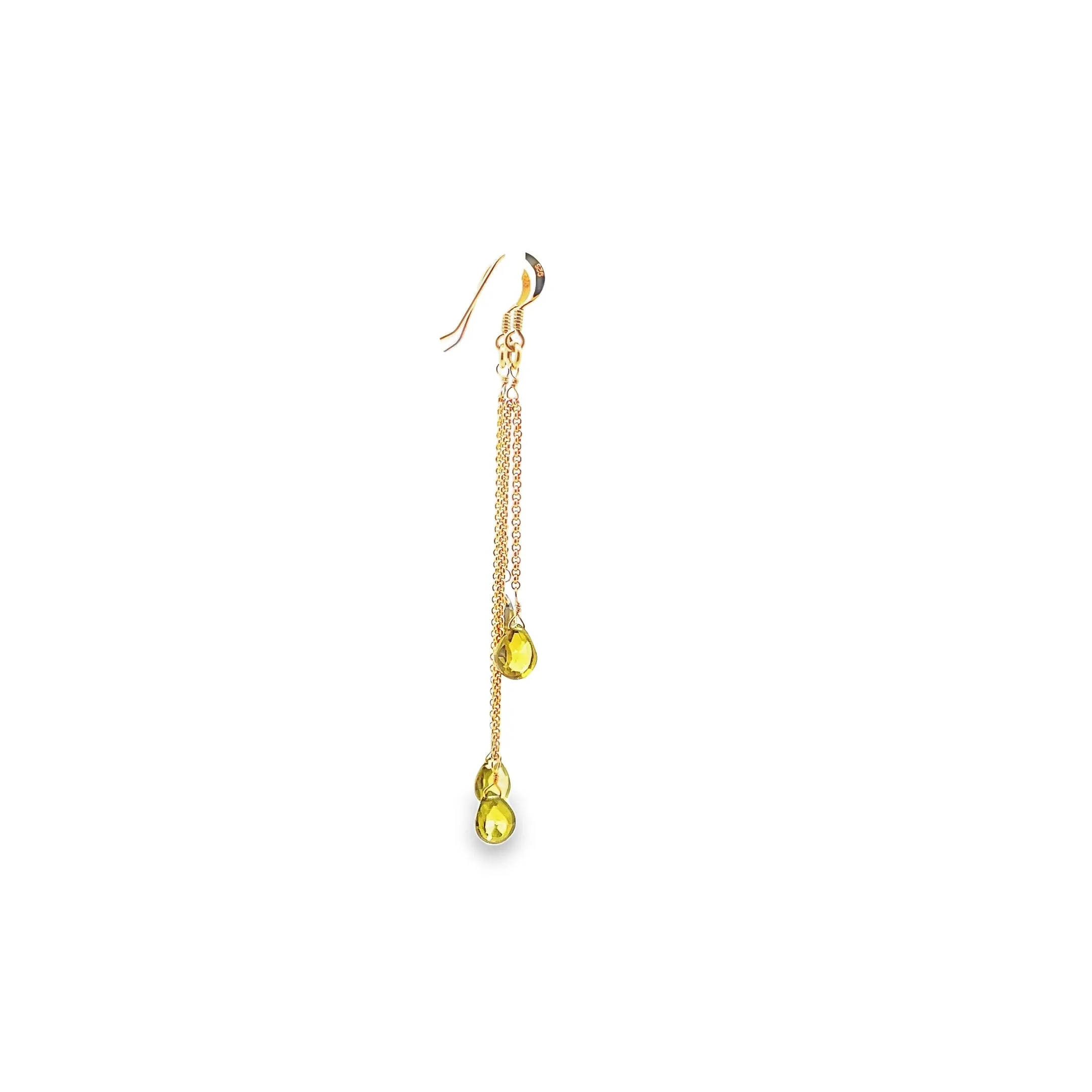 18k Vermeil Peridot Drops