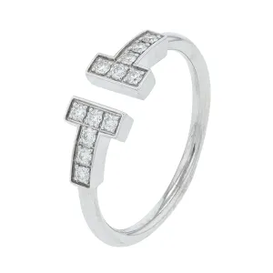 18K WG Tiffany & Co T-Wire Ring