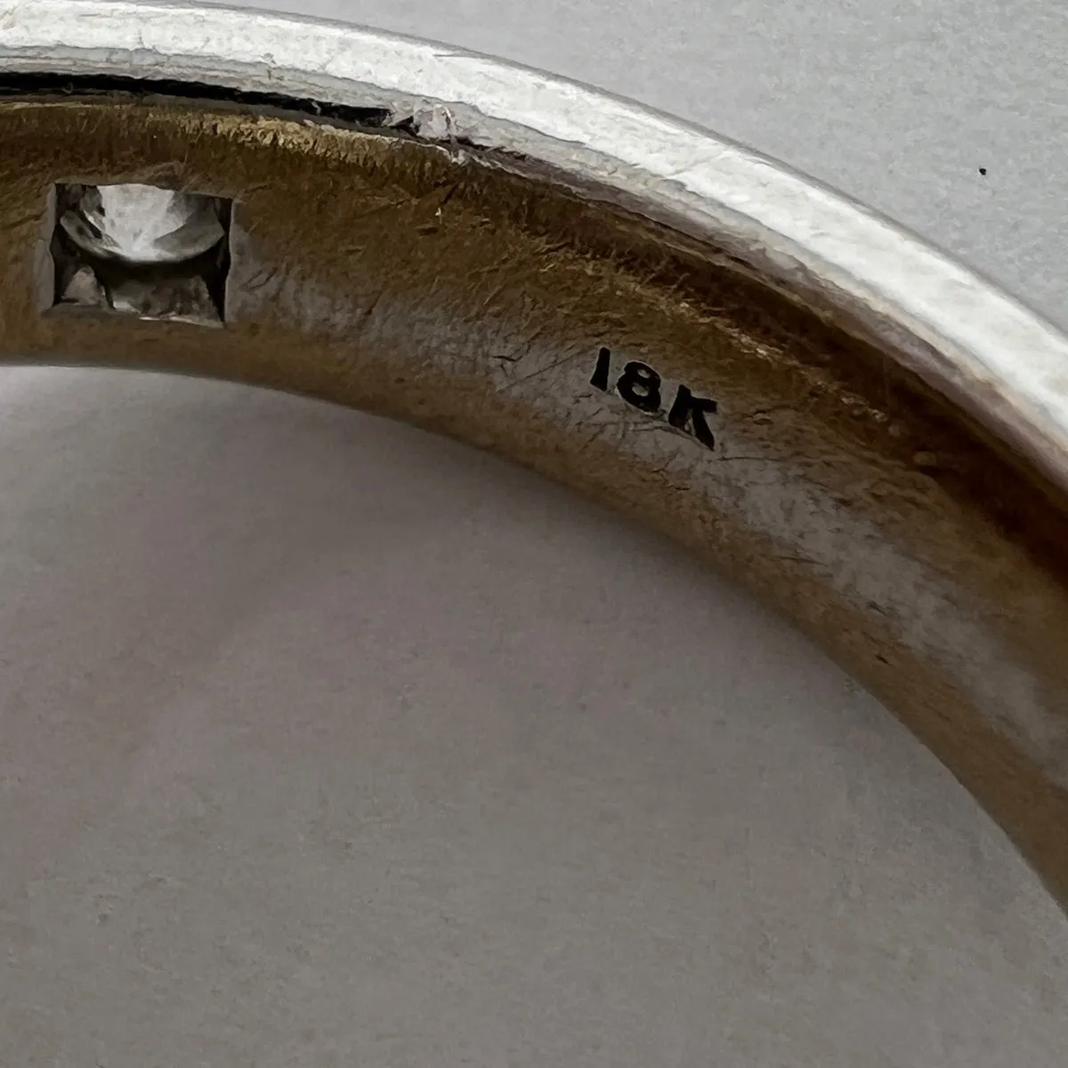 18K White Gold Rolling Rings with Diamonds