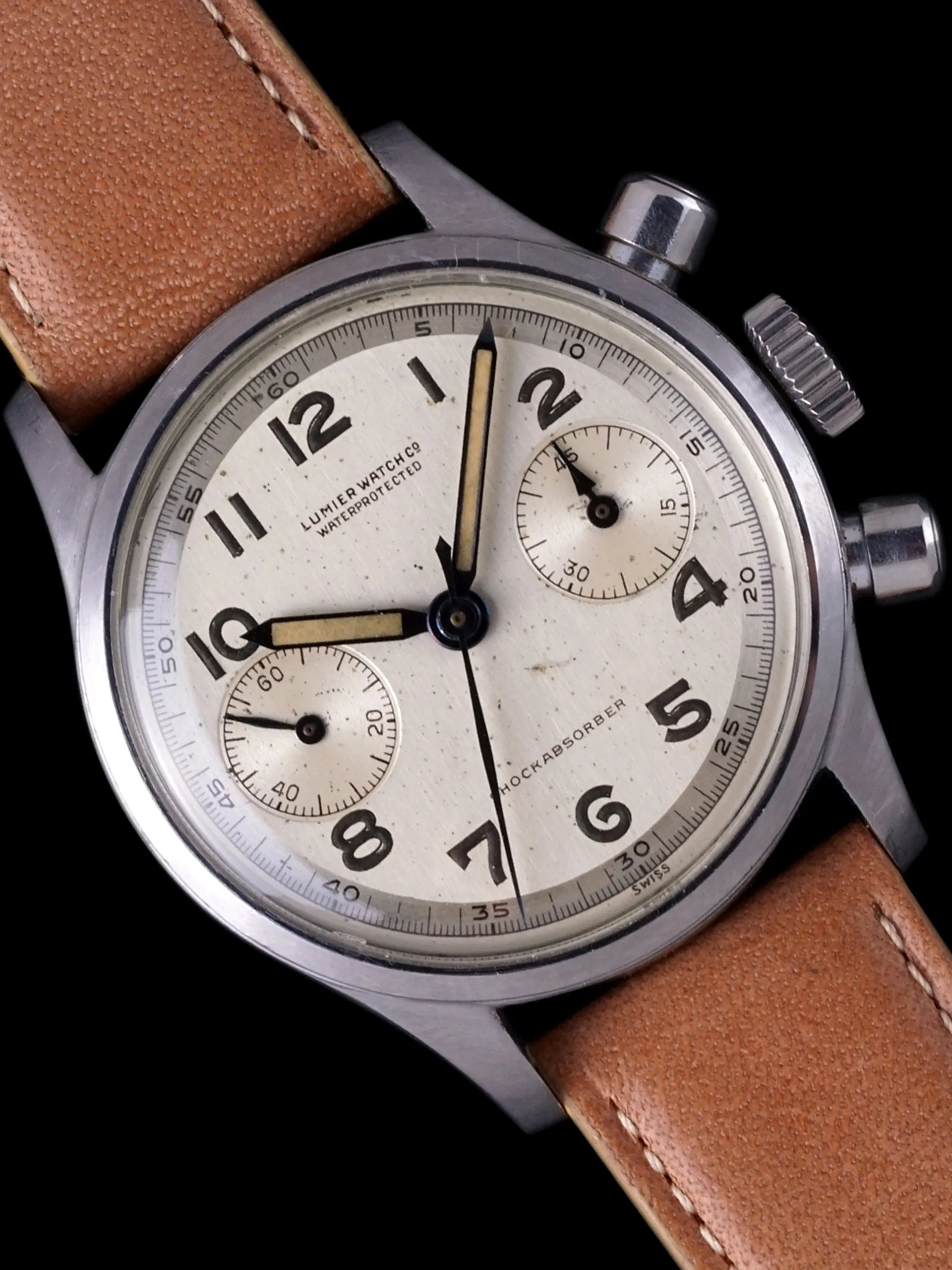 1940s Lumier Watch Co Chronograph "Venus Cal. 150"