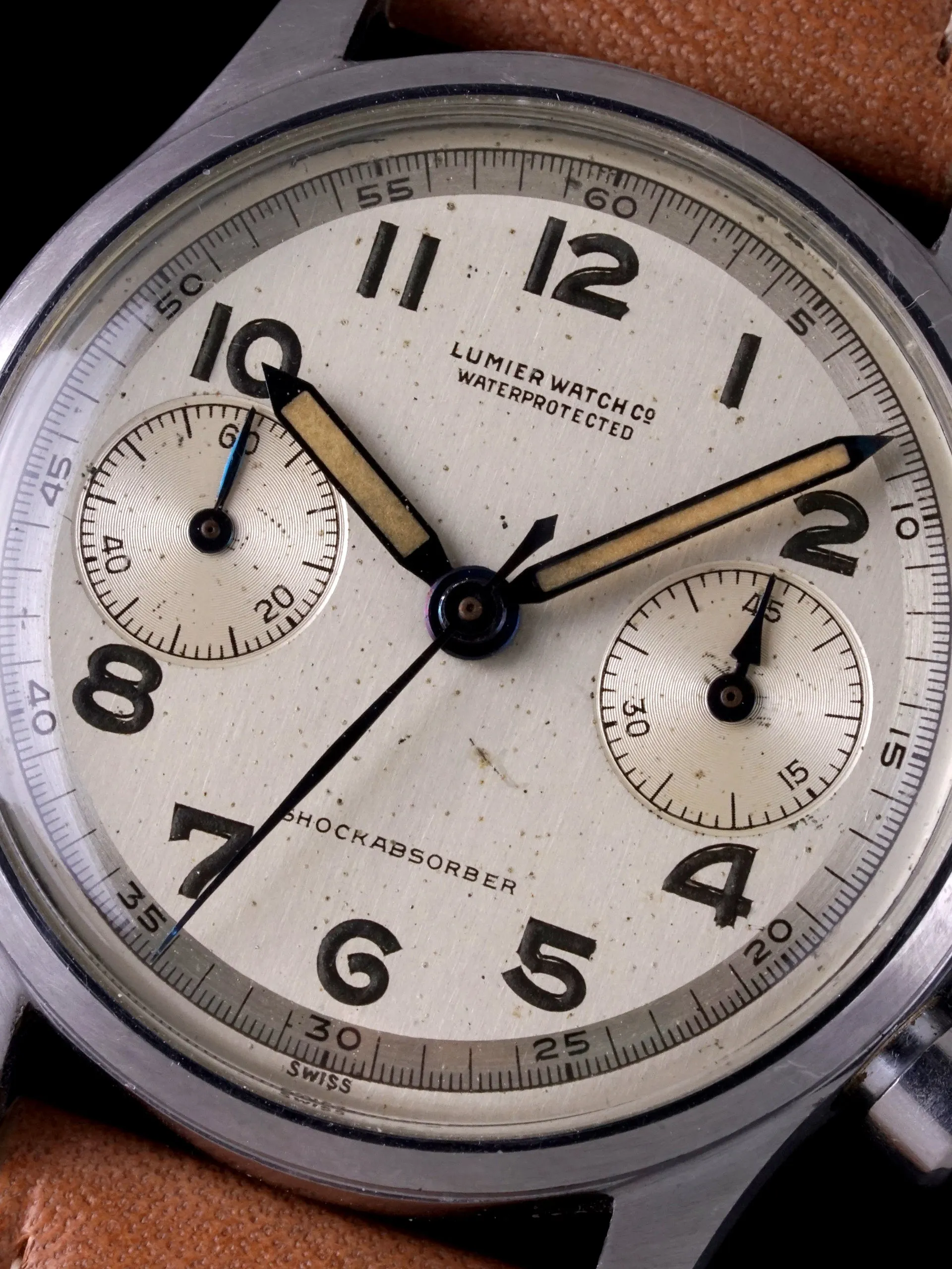 1940s Lumier Watch Co Chronograph "Venus Cal. 150"
