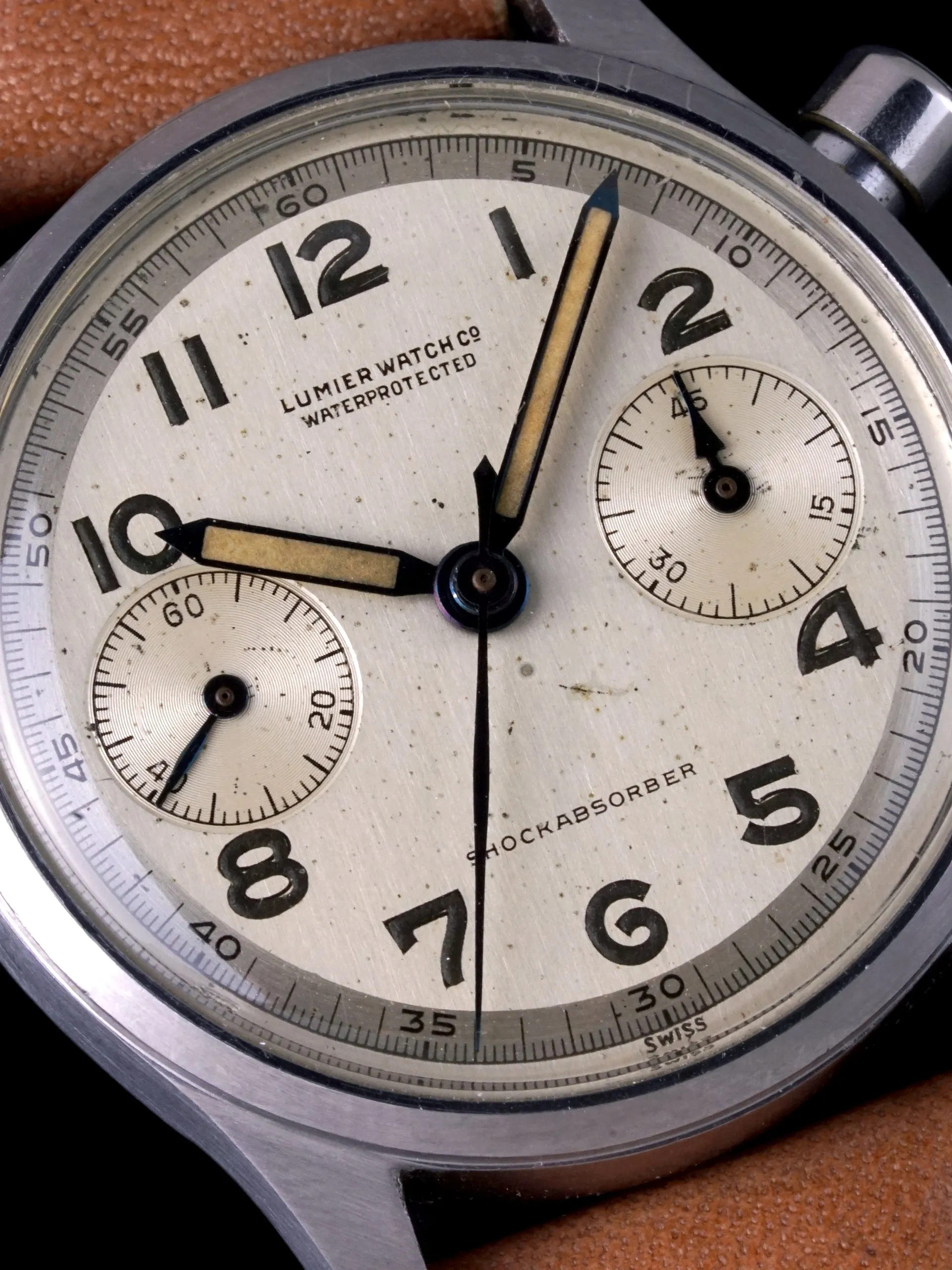 1940s Lumier Watch Co Chronograph "Venus Cal. 150"