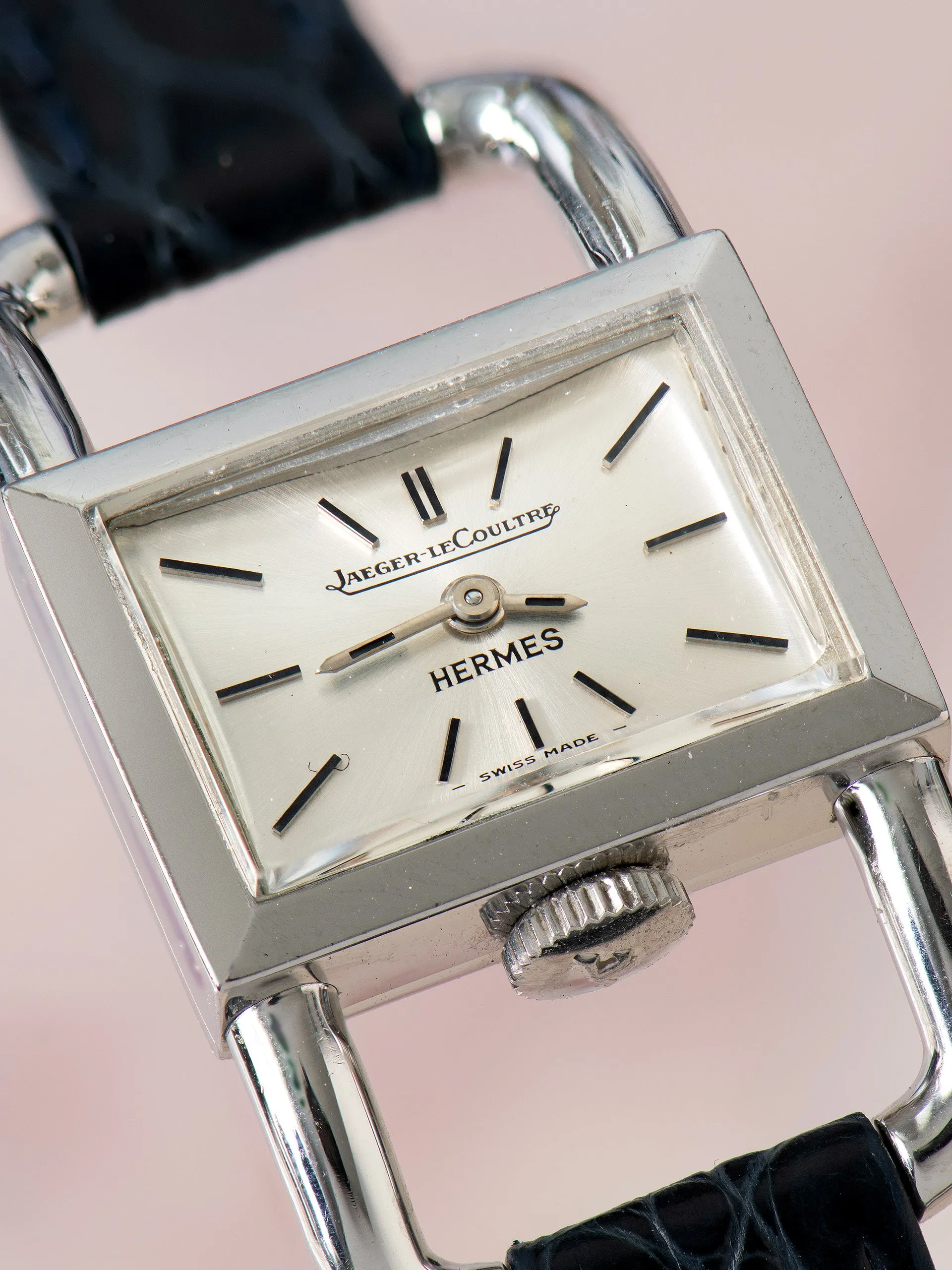 1960s Jaeger-LeCoultre Étrier (Ref. 1670.42) "Retailed By Hermès"