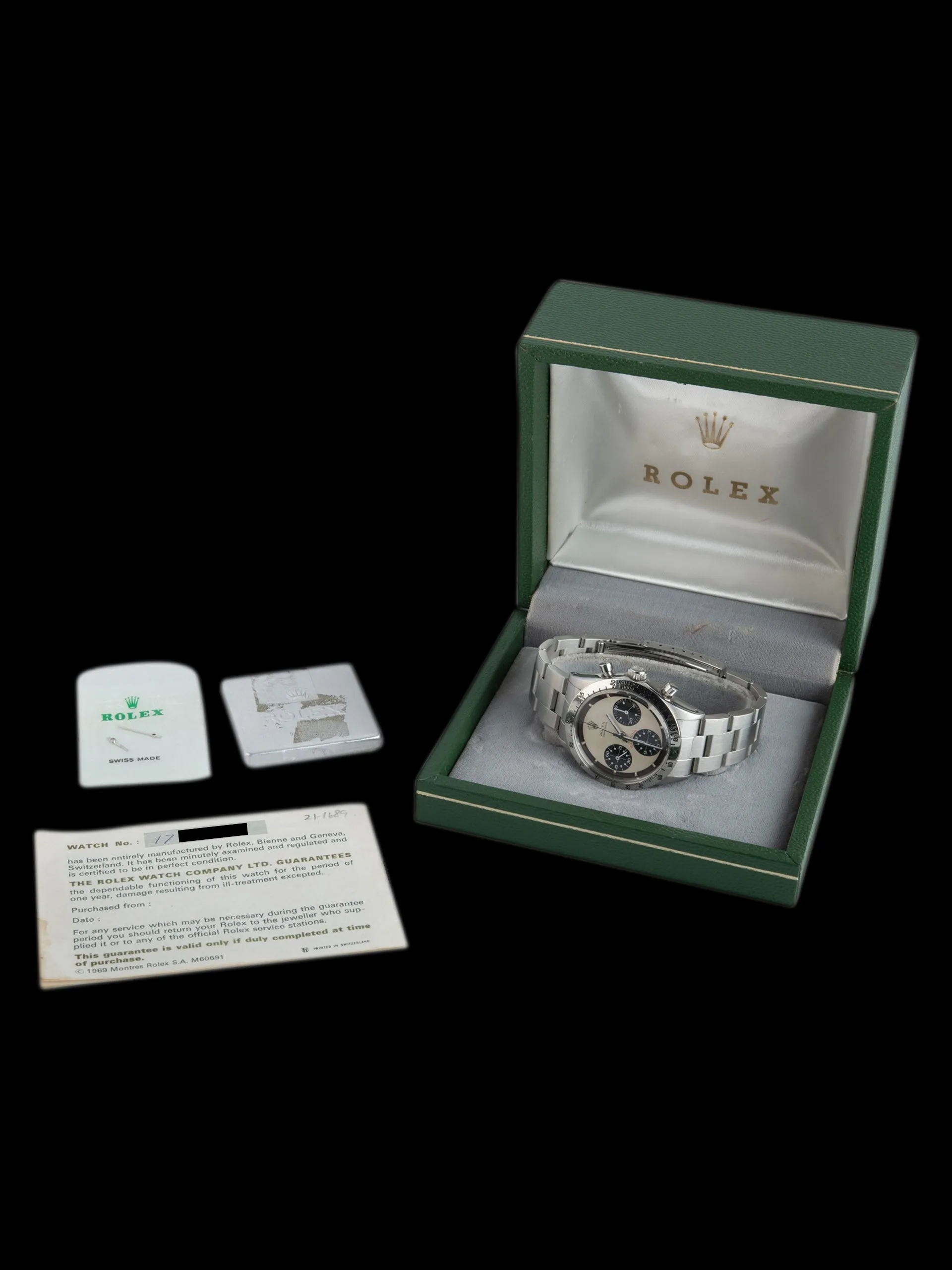 1968 Rolex Daytona (Ref. 6239) White "Paul Newman" Dial W/ Box & Papers