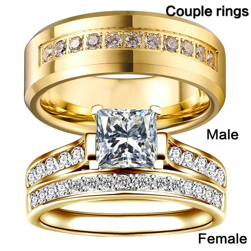 1pc Couple Rings Wedding Engagement Rings