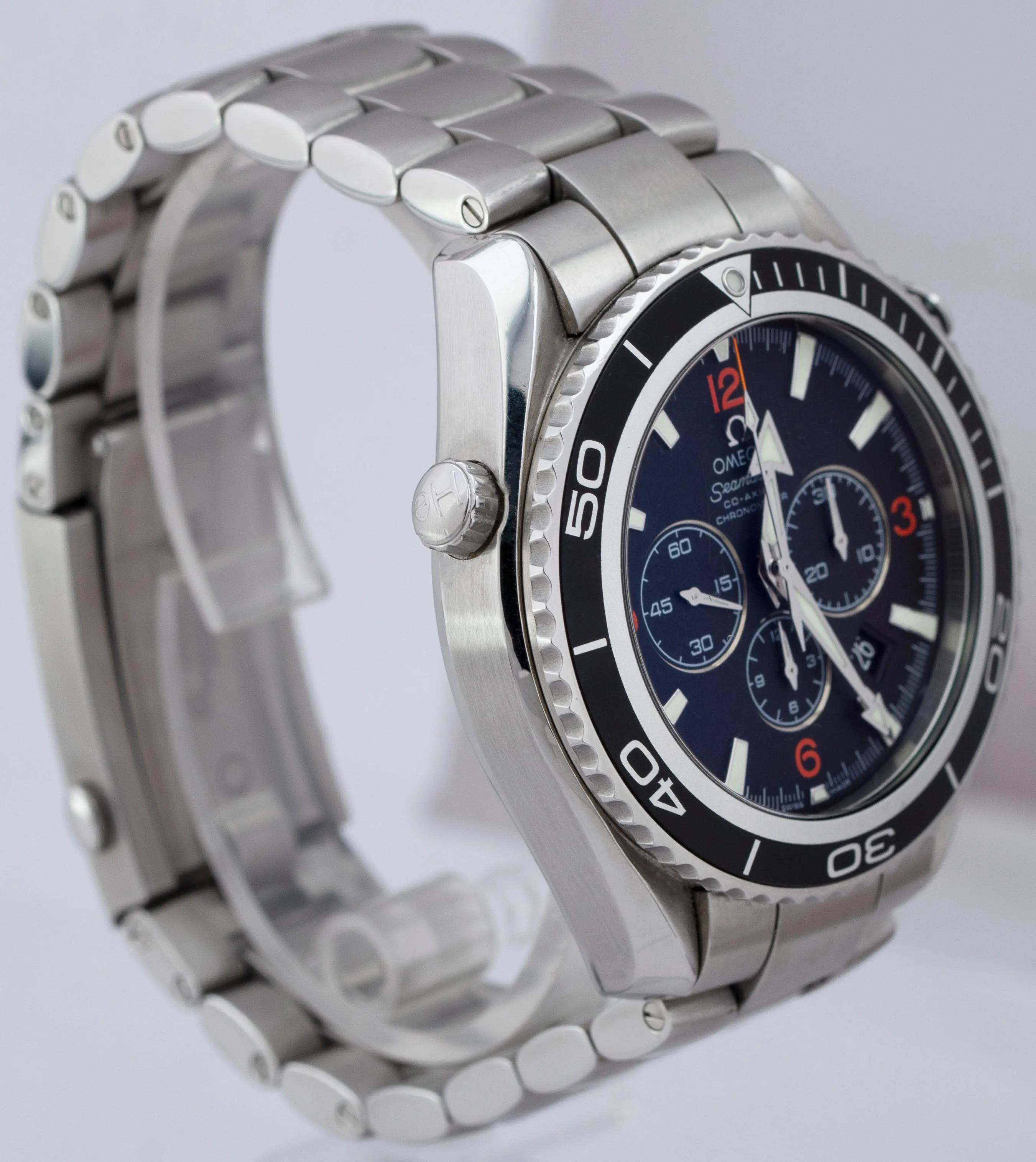 2007 Omega Seamaster Planet Ocean 600M 45.5mm Black Steel 2910.51.82 Watch B P