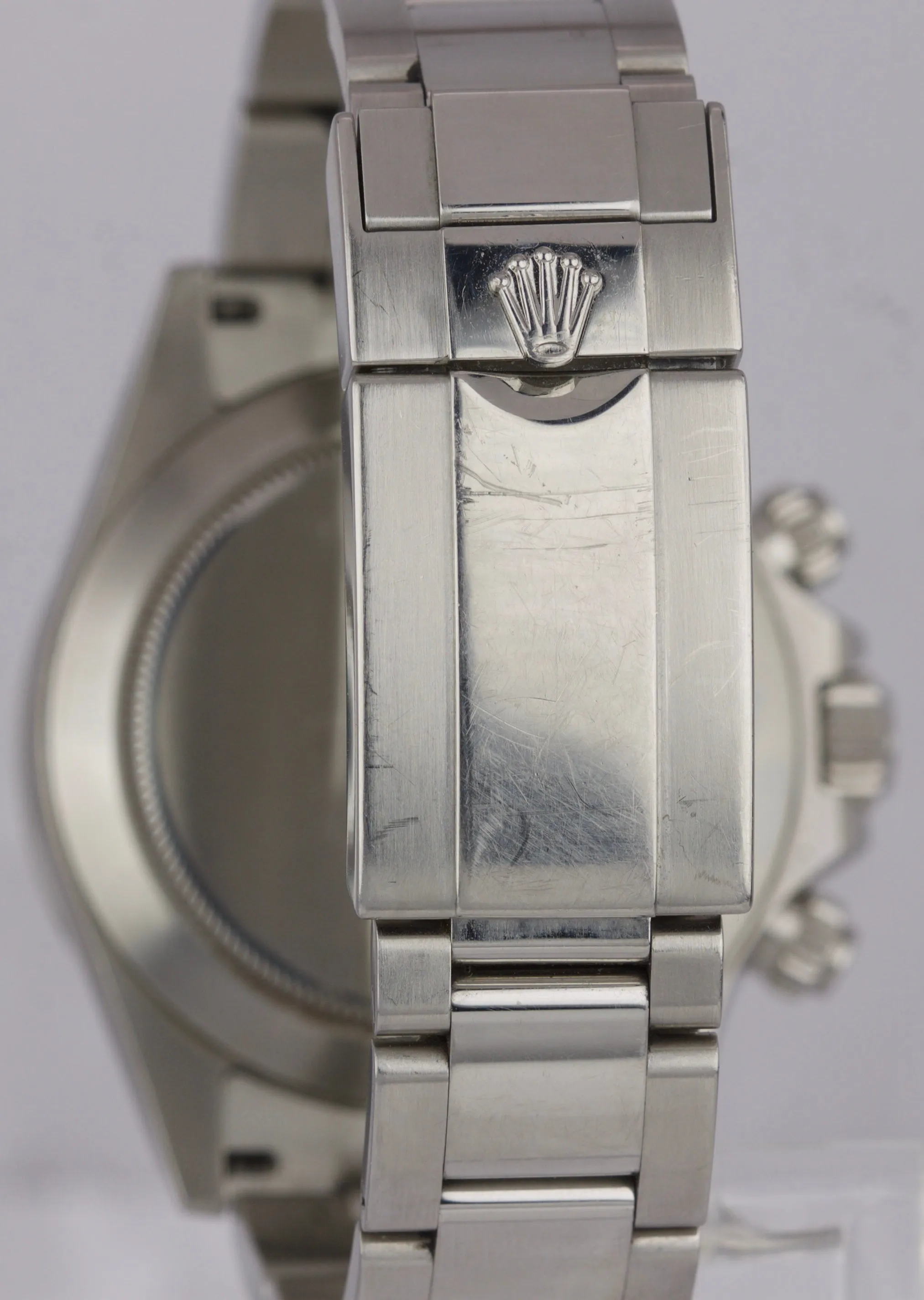 2015 UNPOLISHED Rolex Daytona Cosmograph ENGRAVED REHAUT 116520 Black 40mm Watch
