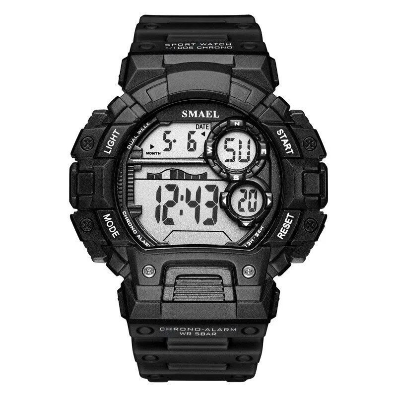 2022 SMAEL Mens Sports Watch Luxury Brand Military Watch Fashion Digital Watch Men Alarm Stopwatch Clock Male Relogio Masculino