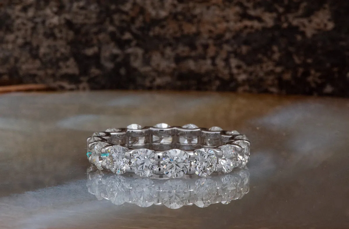2.25 ct Diamond Eternity Wedding Band-Stacking gold rings- Diamond Band-Anniversary Gift-Enhancer Ring-2.25ct diamond ring-Anillo de bodas