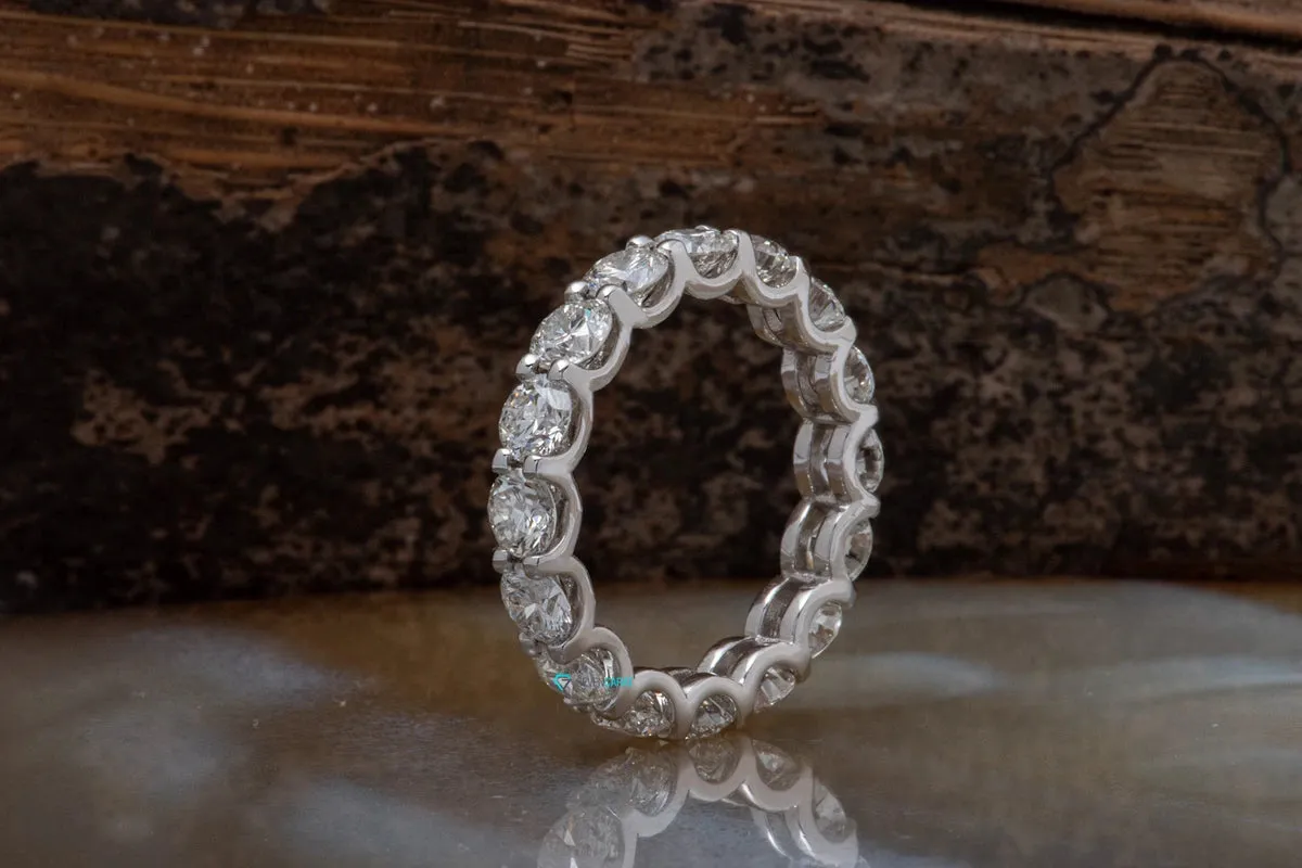 2.25 ct Diamond Eternity Wedding Band-Stacking gold rings- Diamond Band-Anniversary Gift-Enhancer Ring-2.25ct diamond ring-Anillo de bodas