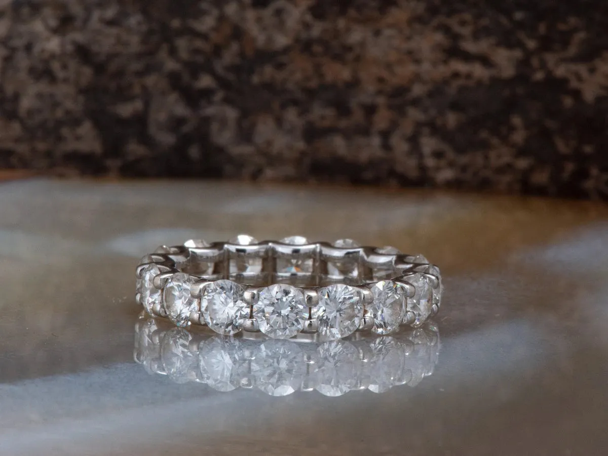 3.75 ct Diamond Eternity Wedding Band-Stacking gold rings
