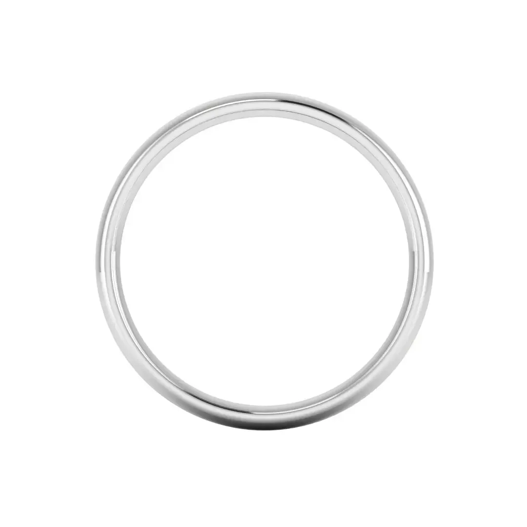 3mm Band Classic Traditional Court Wedding Ring
