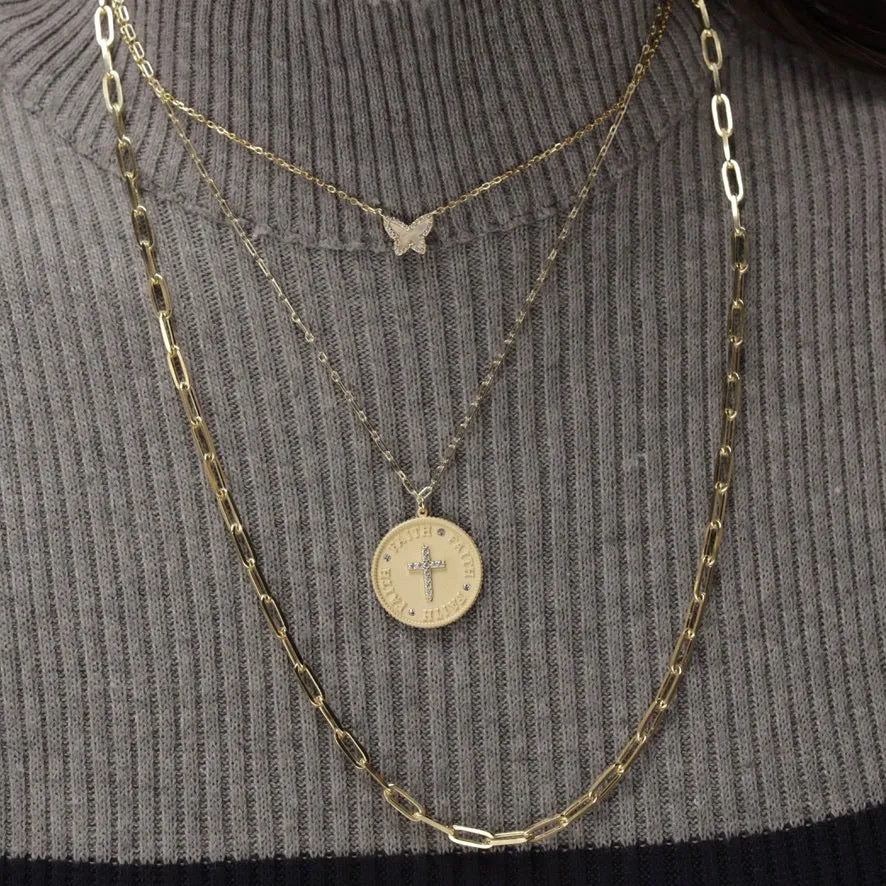 4 mm Open Link Chain Necklace 24"