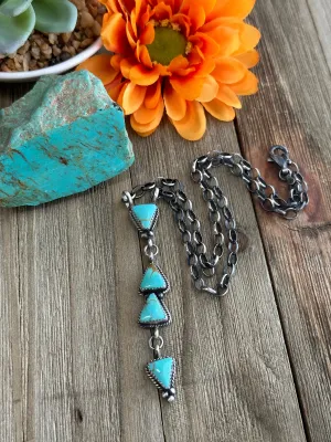 4 Stone Drop Necklace