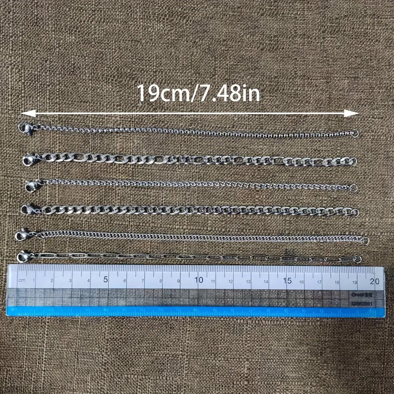 6pcs Stainless Steel Bracelets Men's Bracelet Father's Gift