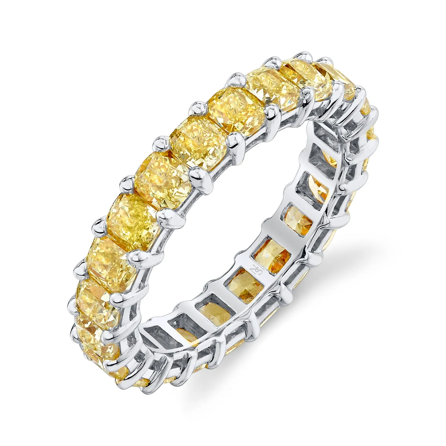 7.56ctw Yellow Diamond Eternity band