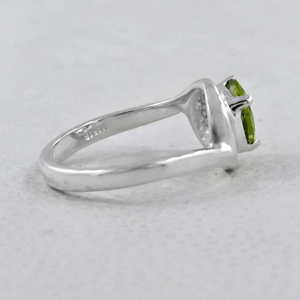 925 Sterling Silver Designer Garnet Ring