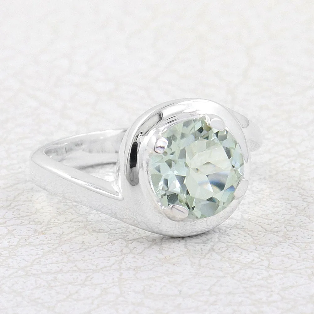 925 Sterling Silver Designer Garnet Ring