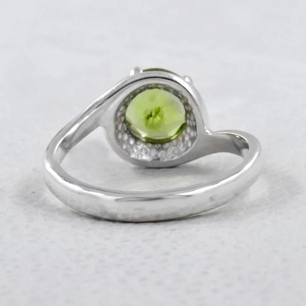 925 Sterling Silver Designer Garnet Ring
