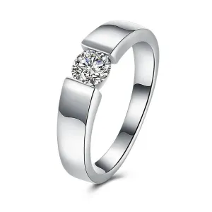 925 Sterling Silver Rings For Women Shining crystal engagement wedding Jewelry