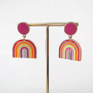 Acrylic Rainbow Earrings