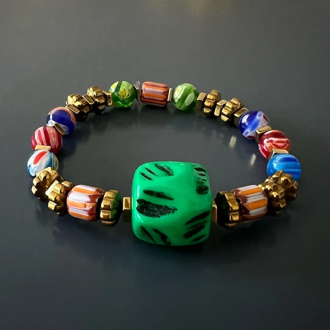 African Colors Women Beaded Bracelet