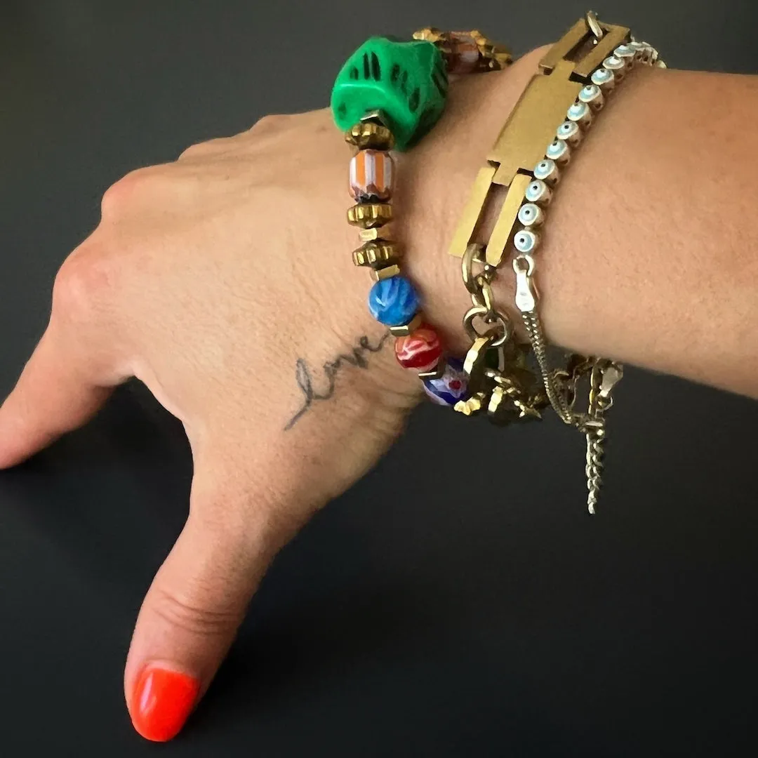 African Colors Women Beaded Bracelet