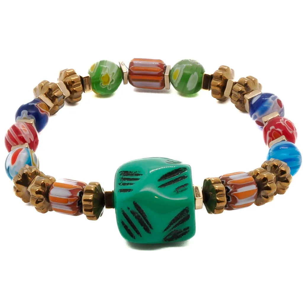 African Colors Women Beaded Bracelet