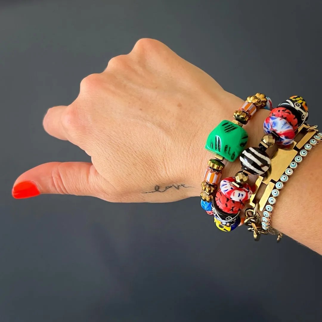 African Colors Women Beaded Bracelet